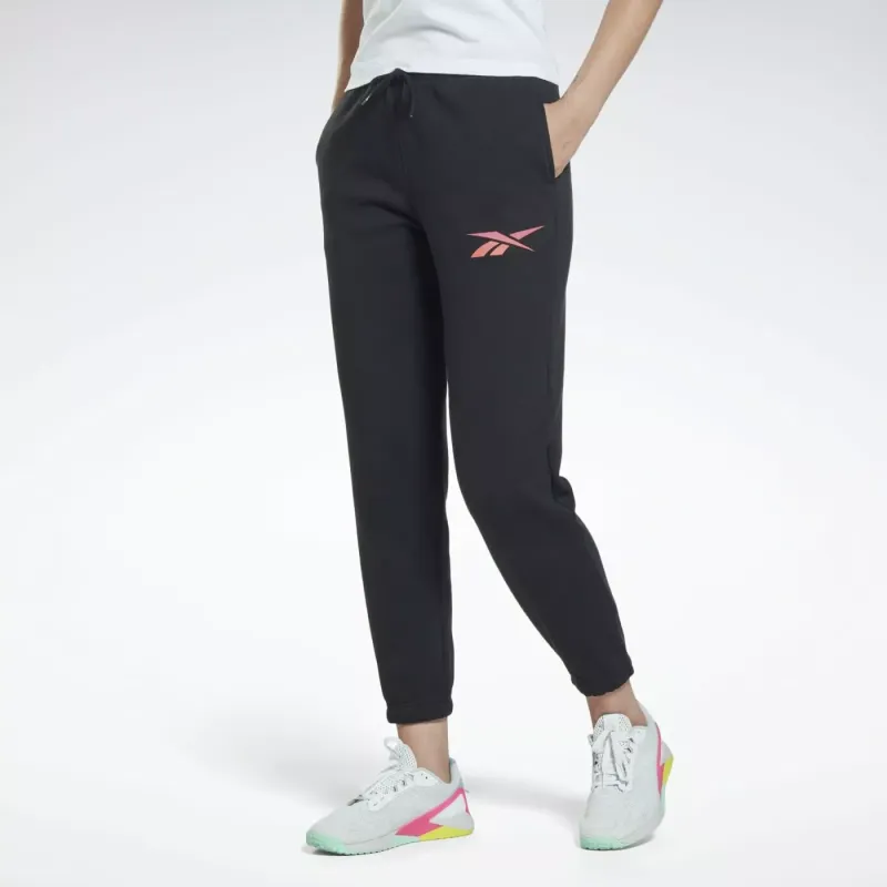Reebok VECTOR GRAPHIC JOGGER Knitted Sports Pants Women's Black-3