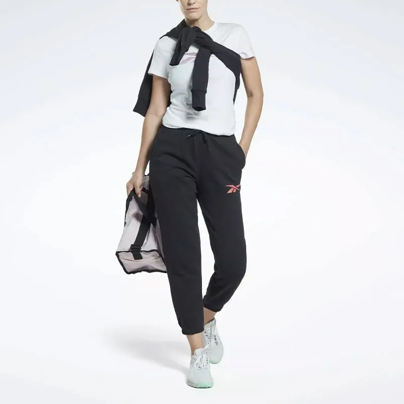 Reebok VECTOR GRAPHIC JOGGER Knitted Sports Pants Women's Black-1