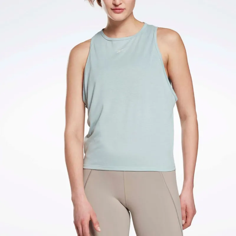 Reebok Yoga Long Sport Vests Women's Blue-2