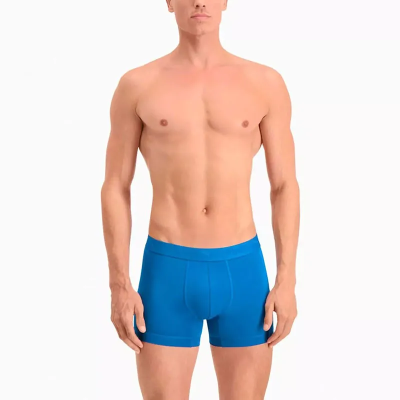 PUMA SPORT MICROFIBER BOXER 2P Underpants Men's 2 Pack Blue+Navy-2