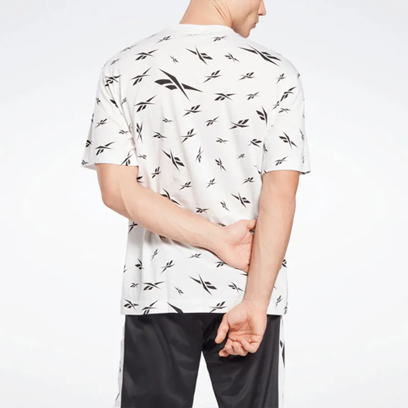 Reebok Te Aop Vector Tee T-Shirt Men's White-3