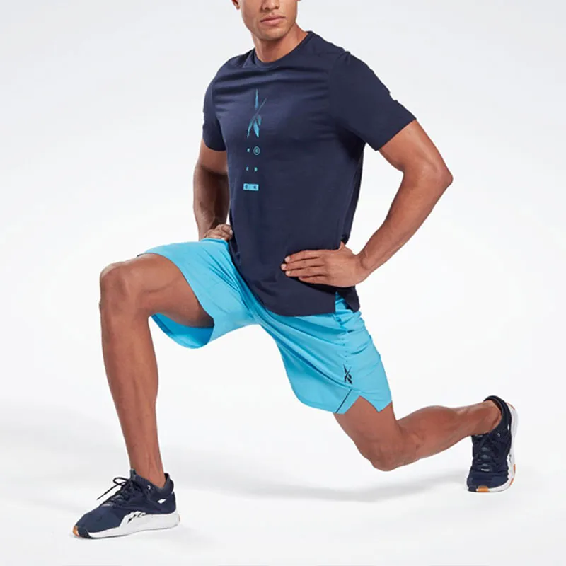 Reebok Ts Speedwick Move Tee Q1 T-Shirt Men's Blue-3