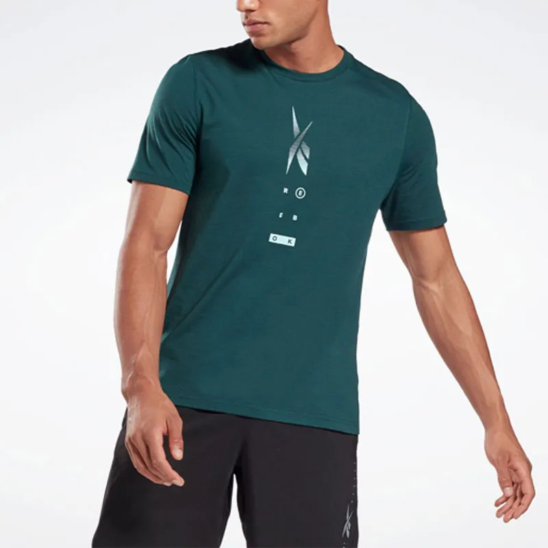 Reebok Ts Speedwick Move Tee Q1 T-Shirt Men's Green-4
