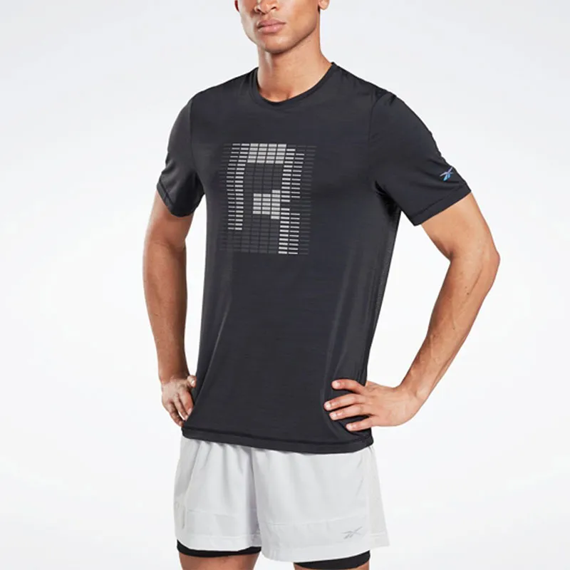 Reebok Tsr Ss Ac Graphic Tee T-Shirt Men's Black-3