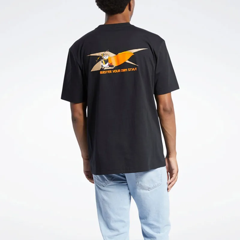 Reebok x Kung Fu Panda Collaboration Kfp Ss Tee T Shirt Unisex Black-2