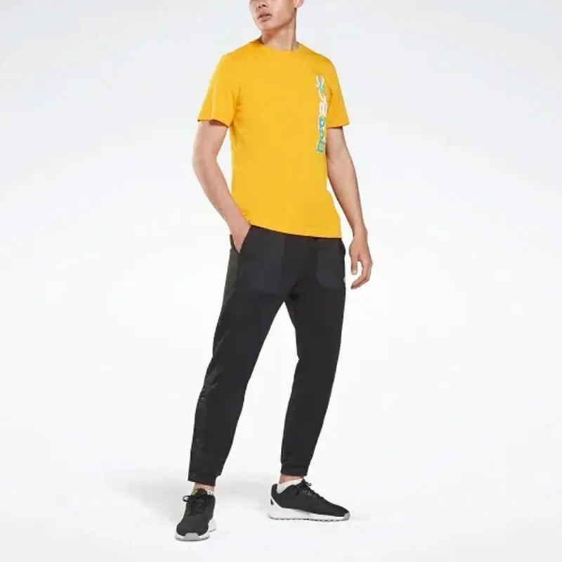 Reebok Myt Ss Graphic Tee T-Shirt Men's Yellow-1