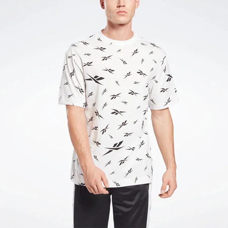 Reebok Te Aop Vector Tee T-Shirt Men's White-4