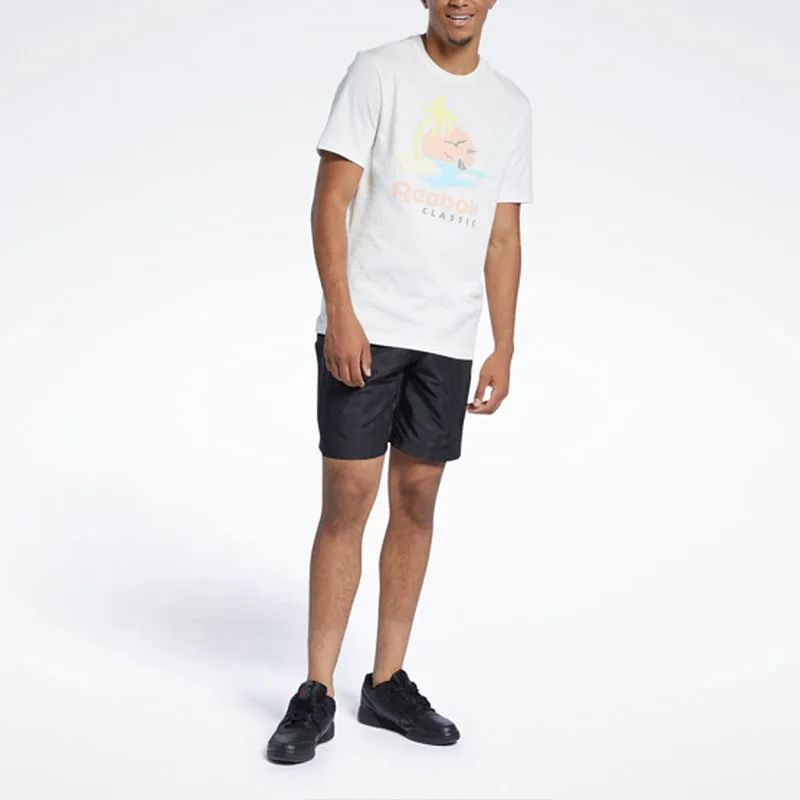 Reebok Cl Sr Graphic Tee T-Shirt Unisex White-2