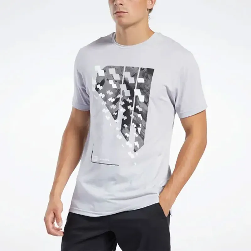 Reebok TS ACTIVCHILL+COTTON SS T-Shirt Men's Gray-3