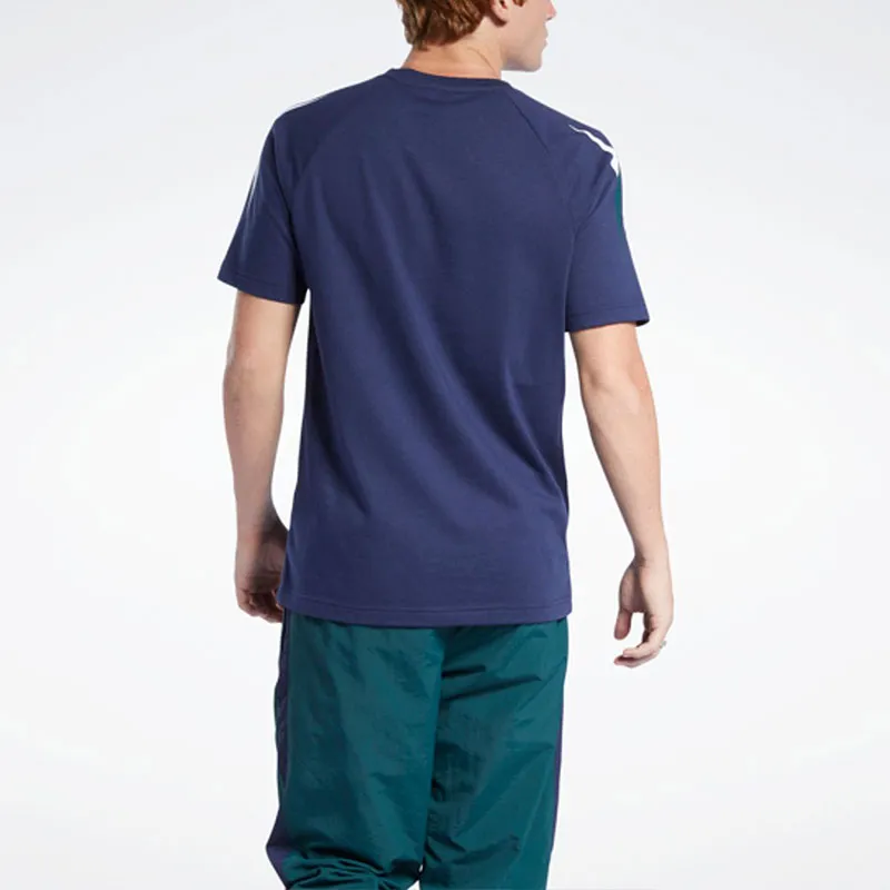Reebok Cl F Twin Vector Tee T-Shirt Men's Blue-4