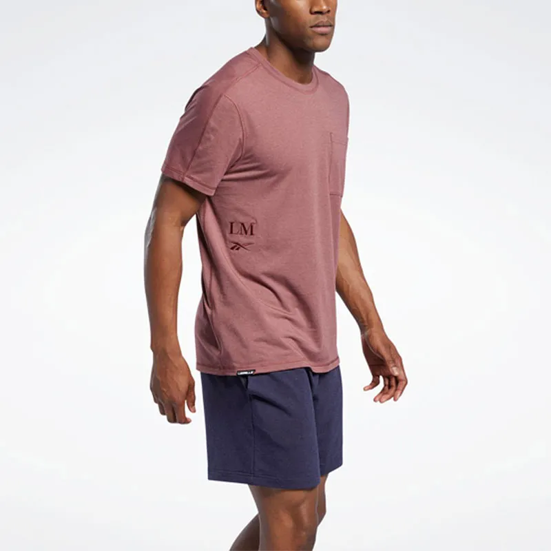 Reebok Lm Ss Pocket Tee T-Shirt Men's Red-4