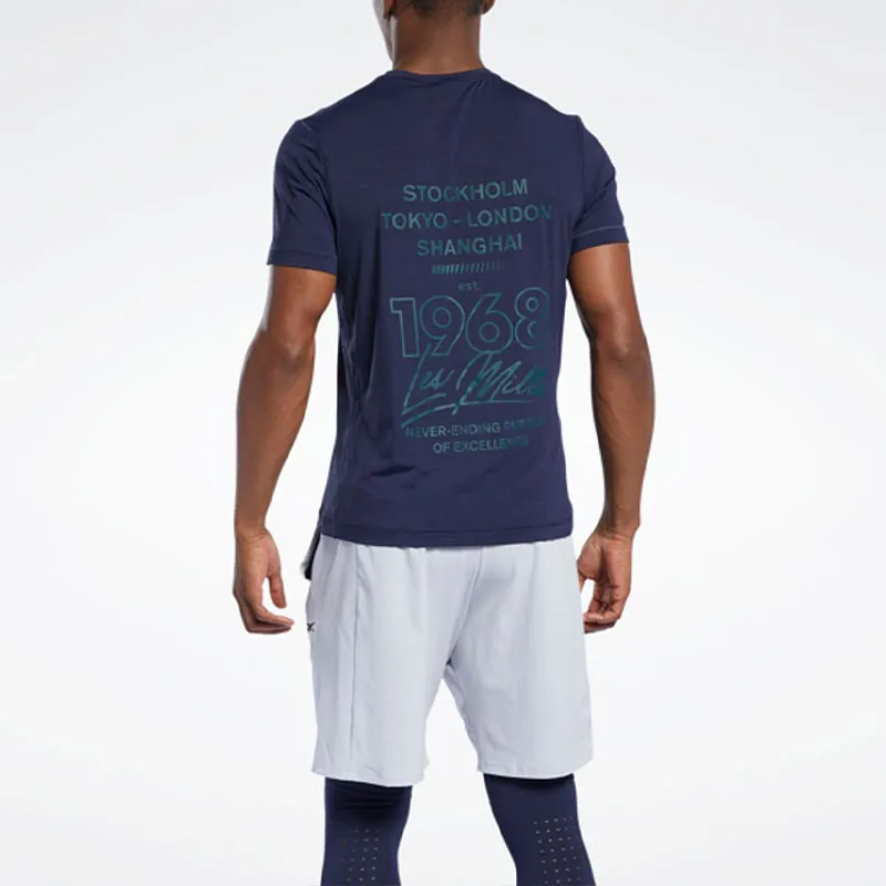 Reebok Lm Activchill Tee T-Shirt Men's Blue-4