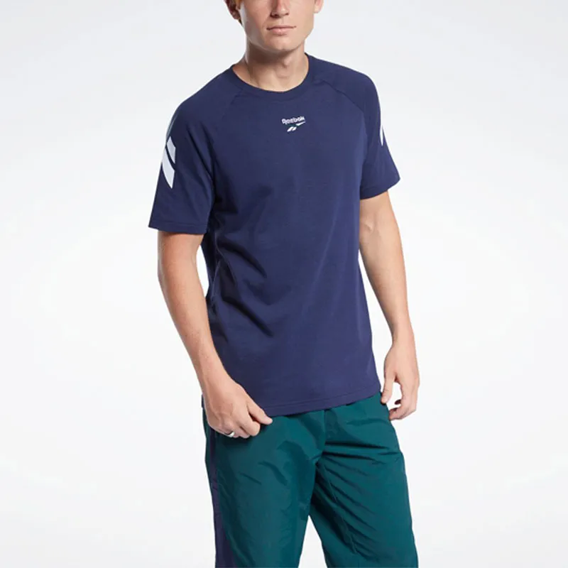 Reebok Cl F Twin Vector Tee T-Shirt Men's Blue-2