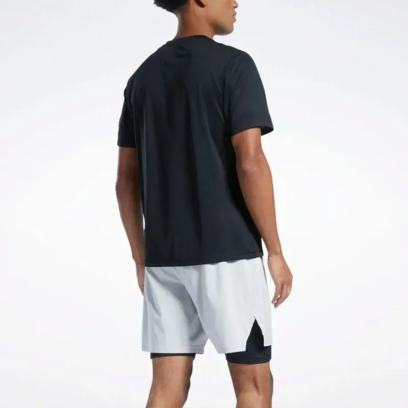 Reebok CYCLED Collection RE SS GRAPHIC TEE T-Shirt Men's Black-4