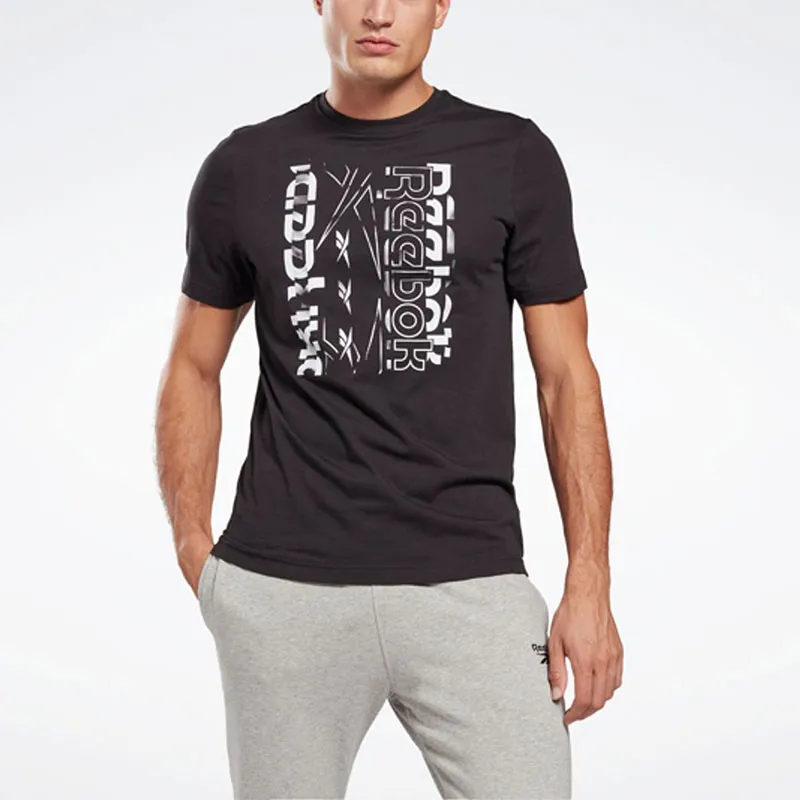 Reebok Vector Graphic Tee T-Shirt Men's Black-4