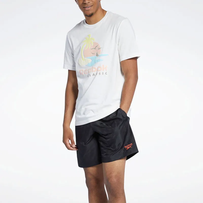 Reebok Cl Sr Graphic Tee T-Shirt Unisex White-1