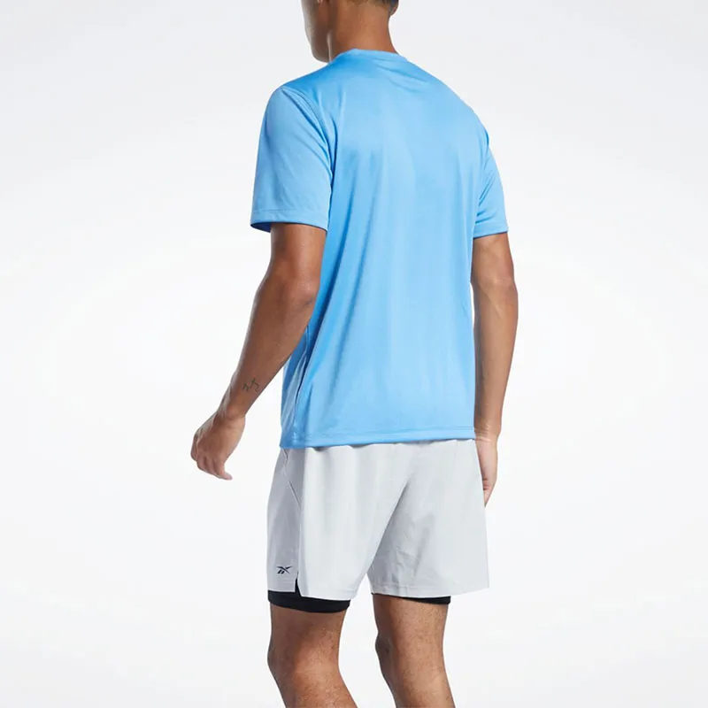 Reebok RE BASIC SS TEE T-Shirt Men's Blue-3