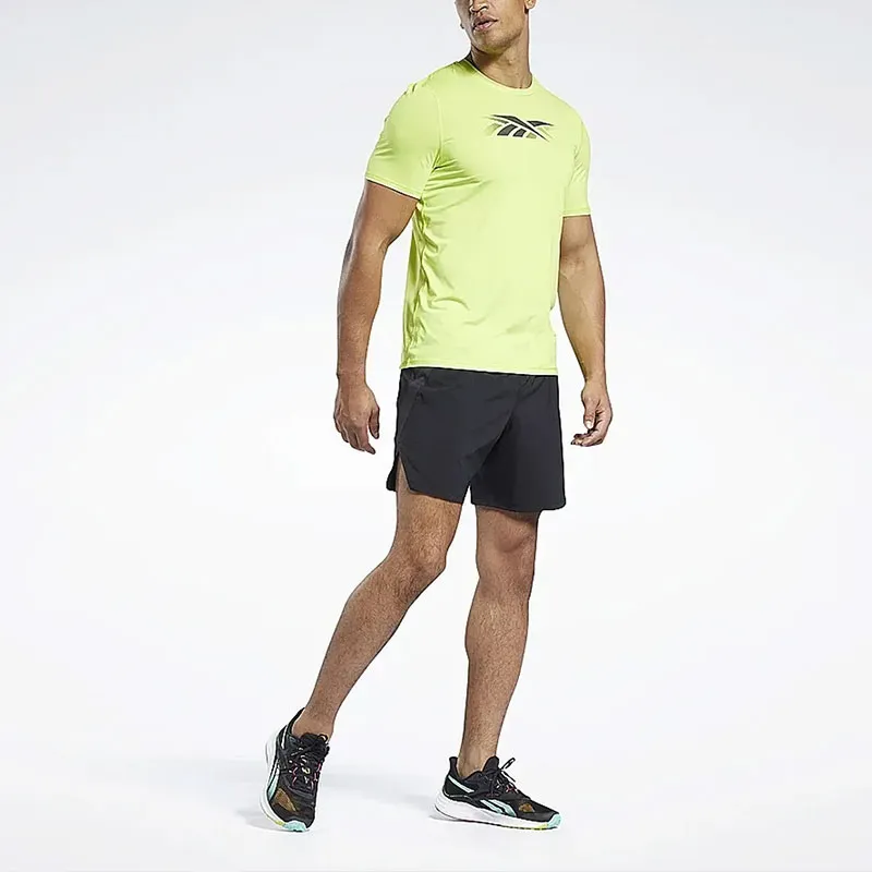 Reebok Tsr Ss Ac Graphic Tee T-Shirt Men's Yellow-2