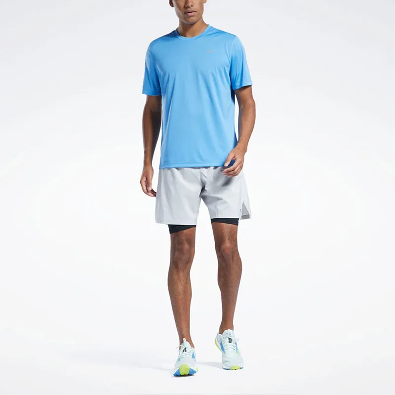 Reebok RE BASIC SS TEE T-Shirt Men's Blue-2