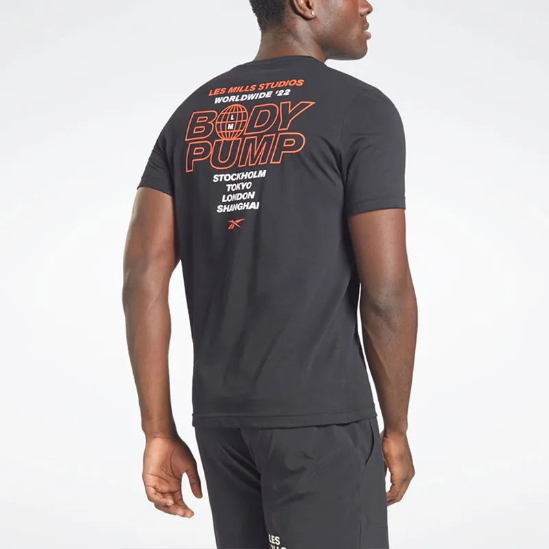 Reebok LM BodyPump Graphic Tee T-Shirt Men's Black-3