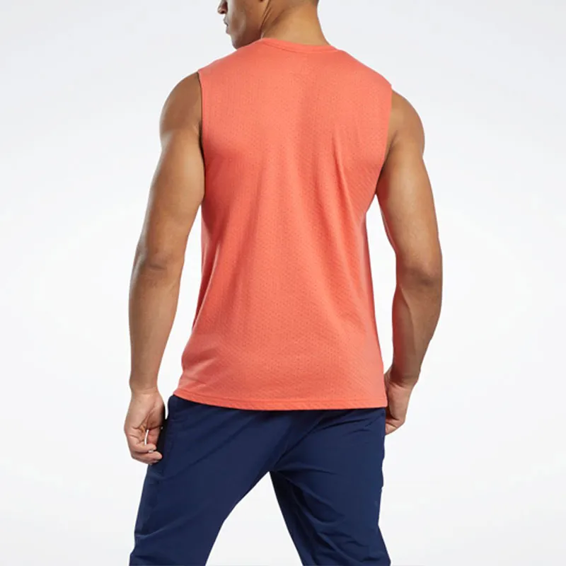 Reebok Lm Bp Mesh Slvls Tee T-Shirt Men's Orange-3