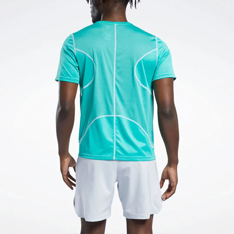Reebok Re Ss Speedwick Tee T-Shirt Men's Blue-4