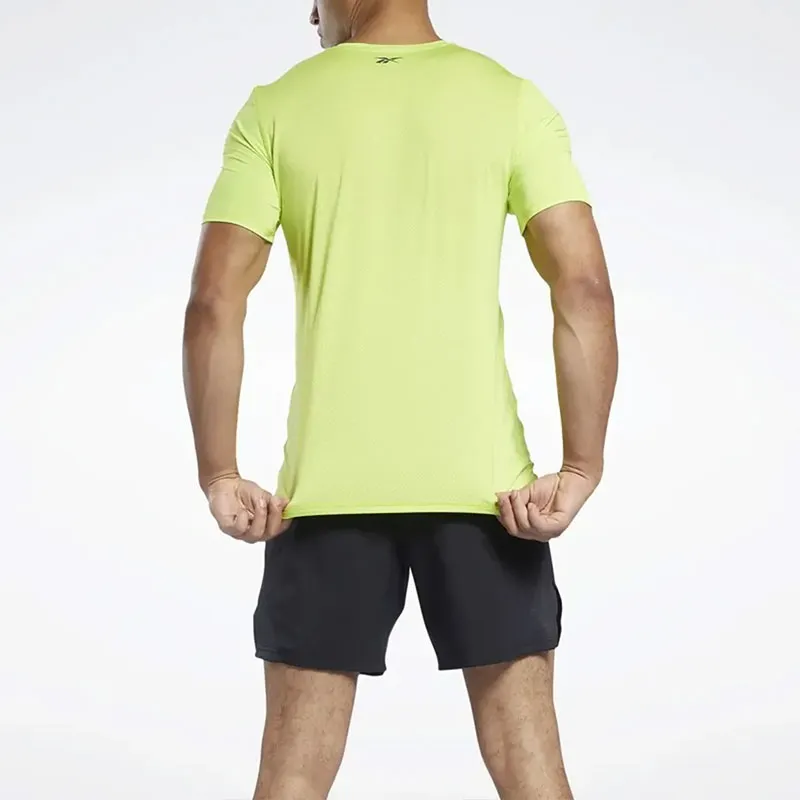 Reebok Tsr Ss Ac Graphic Tee T-Shirt Men's Yellow-4