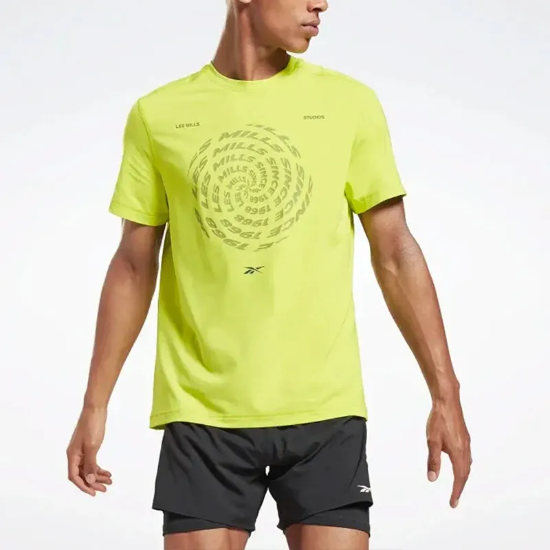 Reebok Lm Activchill Tee T-Shirt Men's Yellow-1