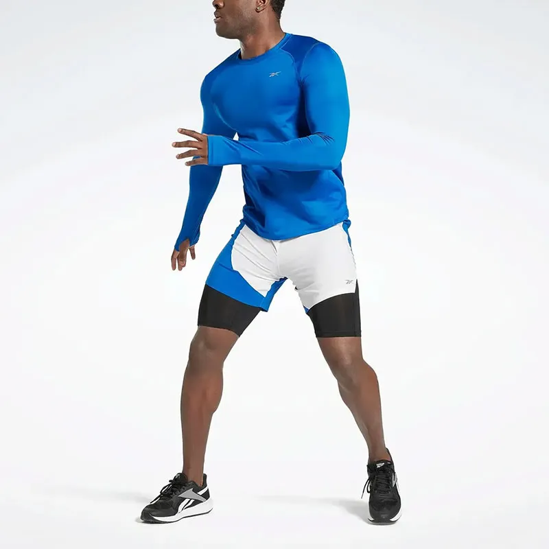 Reebok CYCLED Collection RUNNING 2-1 SHORT Sports Shorts Men's Blue-1