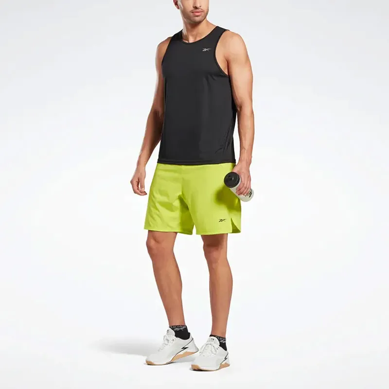 Reebok SPEED 3.0 TWO-IN-ONE SHORTS Sports Shorts Men's Yellow-1