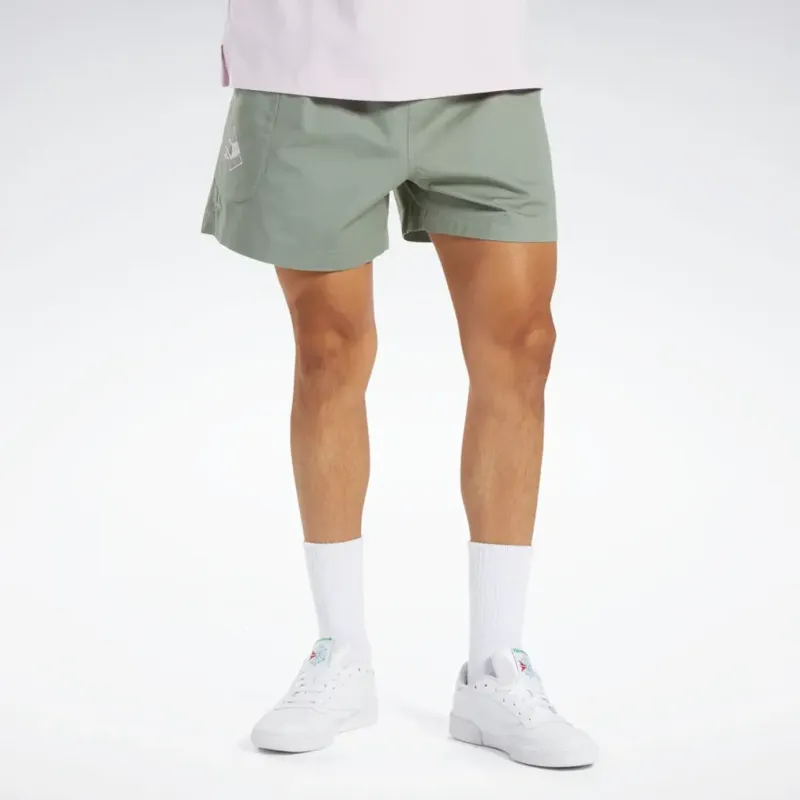 Reebok CLASSICS SKATEBOARD SHORTS Casual Shorts Men's Gray-3