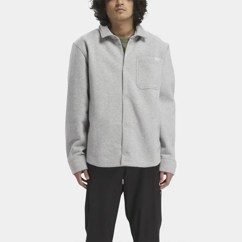 Reebok CLASSIC WDE FLC OVERSHIRT Jackets Coats Unisex Gray-2