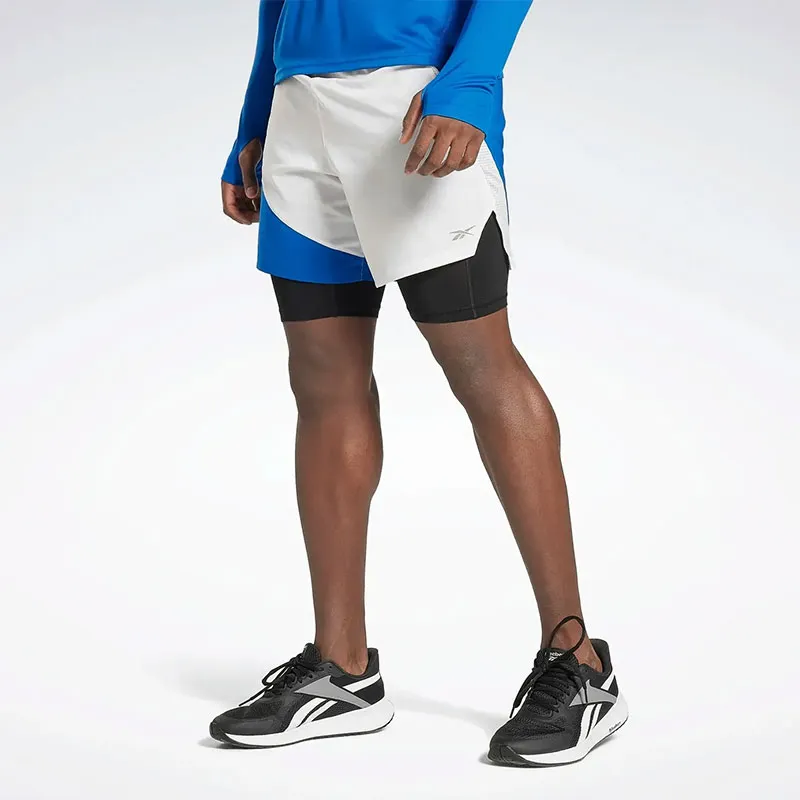 Reebok CYCLED Collection RUNNING 2-1 SHORT Sports Shorts Men's Blue-2