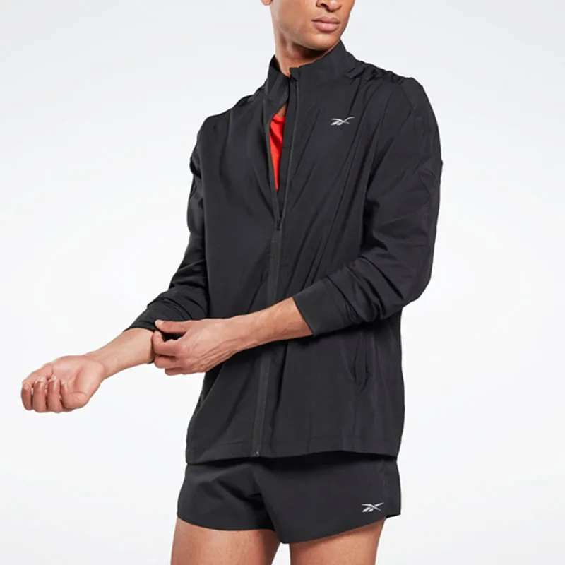 Reebok Re Woven Wind Jkt Jackets Coats Men's Black-3