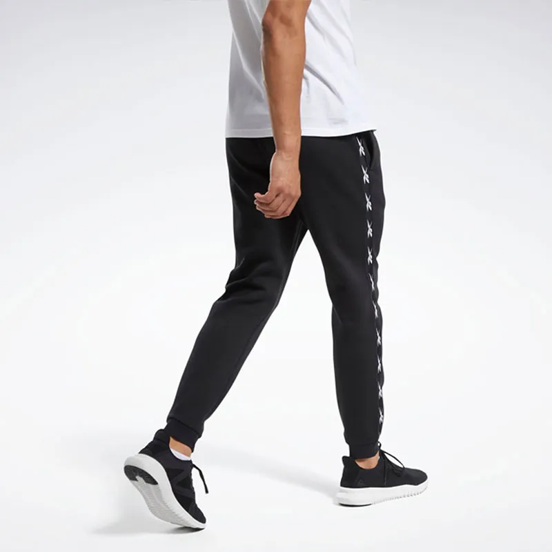 Reebok Te Tape Jogger Knitted Sports Pants Men's Black-4