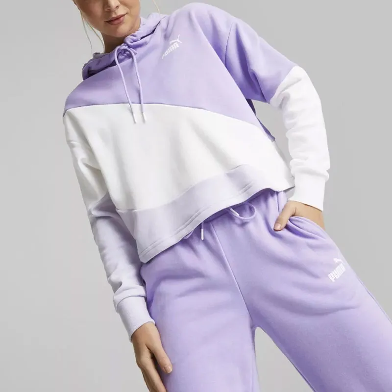 PUMA POWER CAT HOODIE TR Sweatshirt Women's Purple-2