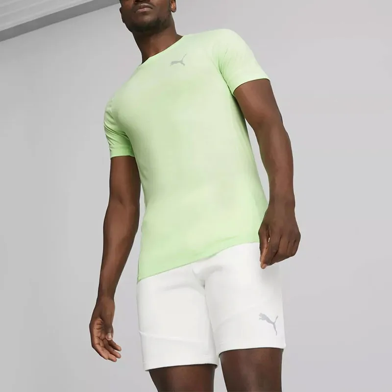 PUMA EVOSTRIPE TEE T Shirt Men's Yellow-3