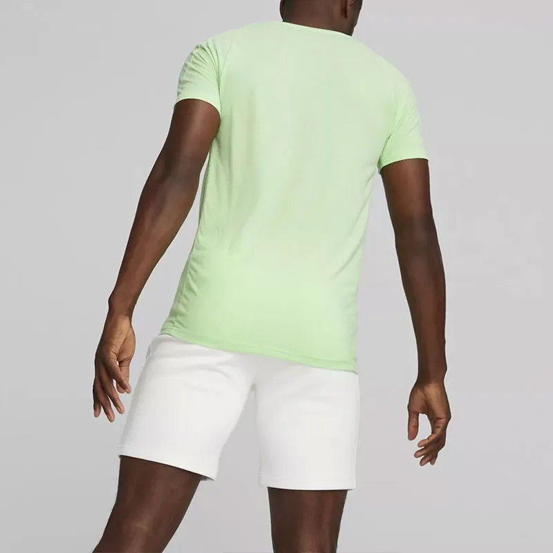 PUMA EVOSTRIPE TEE T Shirt Men's Yellow-4