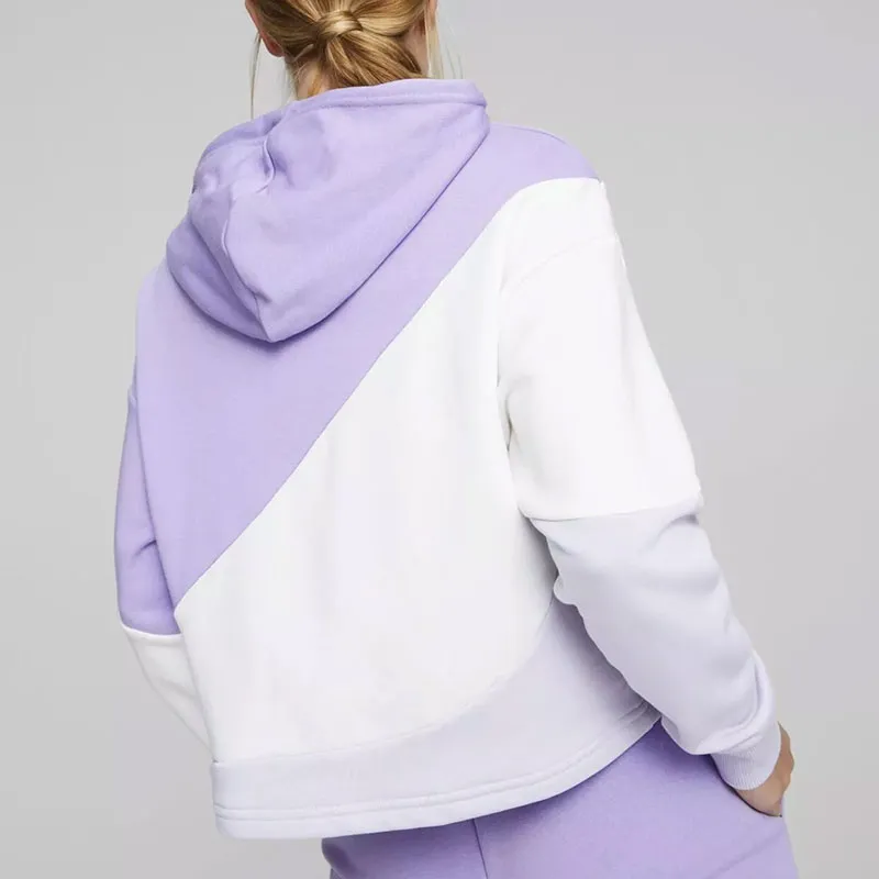 PUMA POWER CAT HOODIE TR Sweatshirt Women's Purple-3