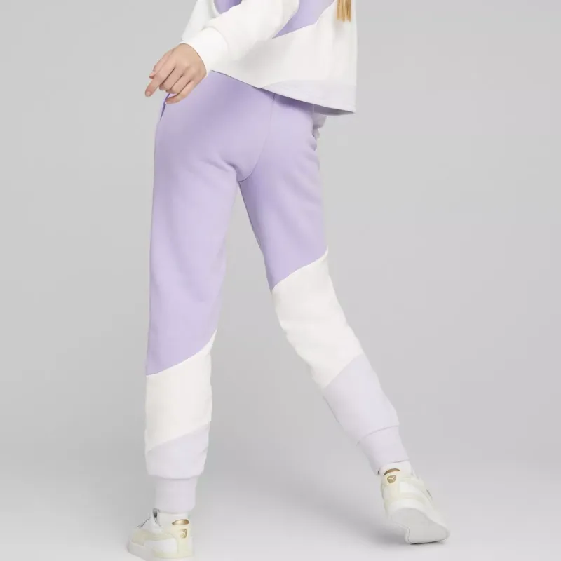 PUMA POWER CAT PANTS TR Knitted Sweatpants Women's Purple-3