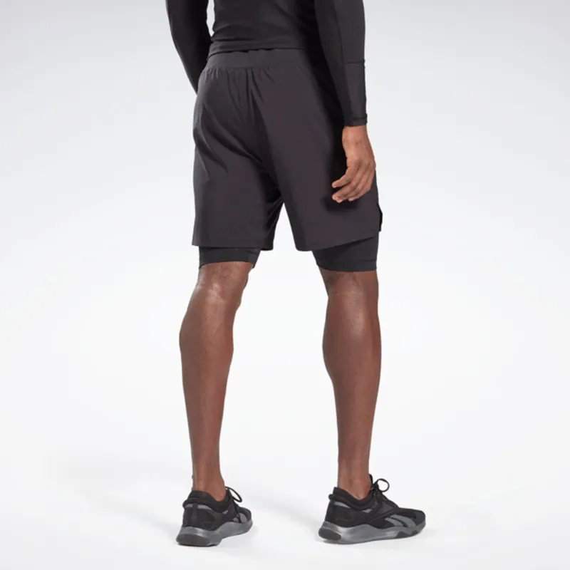 Reebok TS 2-in-1 Epic Short Sports Shorts Men's Black-2