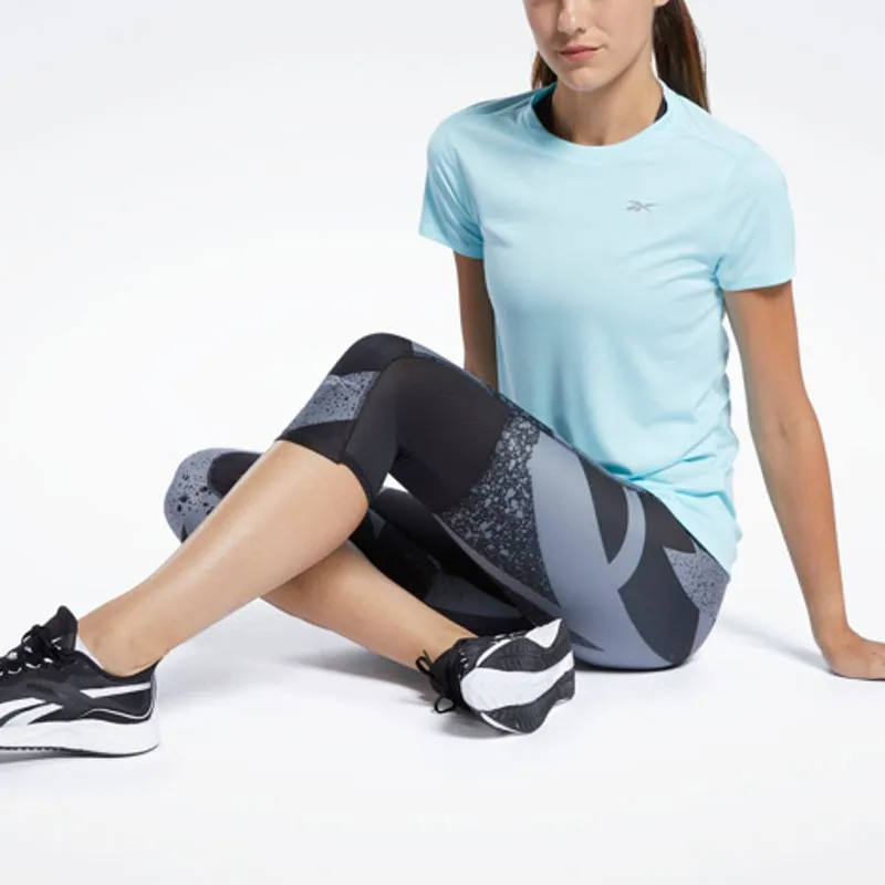 Reebok Re Basic Ss Tee T-Shirt Women's Light Blue-2