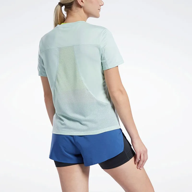 Reebok CYCLED Collection WOR Run Speedwick Tee T-Shirt Women's Light Sage Green-4