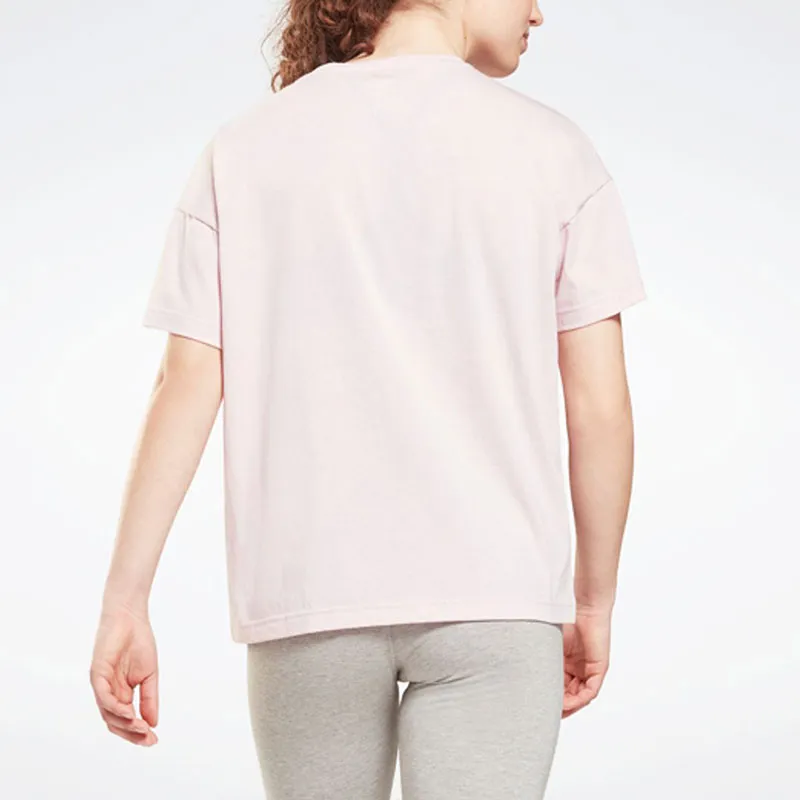 Reebok Te Graphic Tee - Logo T-Shirt Women's Pink-2