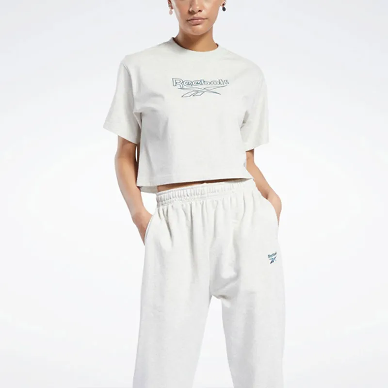 Reebok Cl Pf Big Logo Tee T-Shirt Women's White-2
