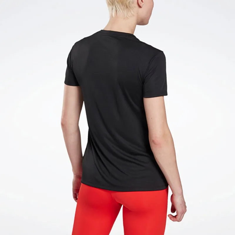 Reebok Re Basic Ss Tee T-Shirt Women's Black-4