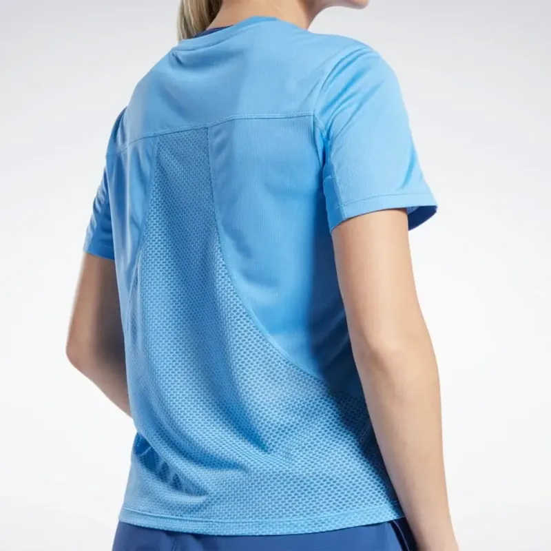 Reebok CYCLED Collection WOR Run Speedwick Tee T-Shirt Women's Blue-5
