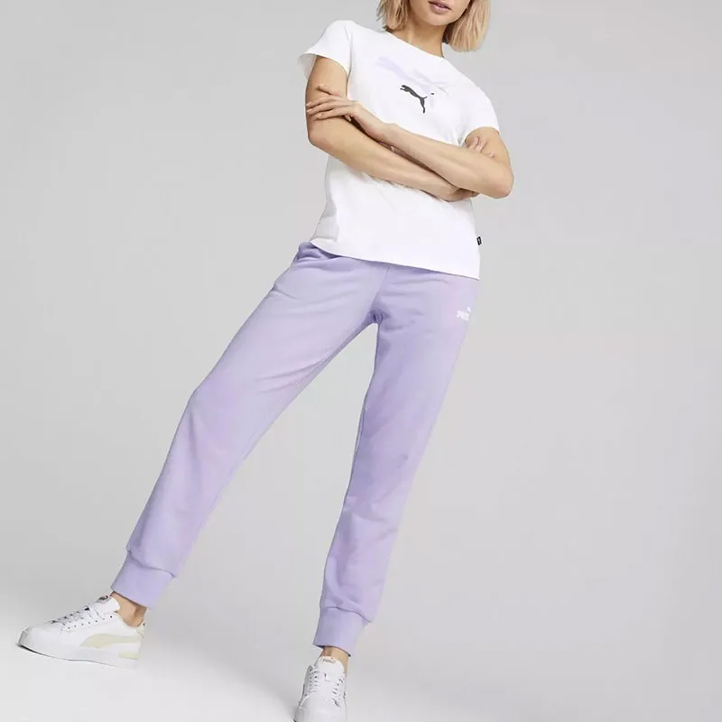 PUMA ESS+ LOGO POWER TEE W T-Shirt Women's White-2
