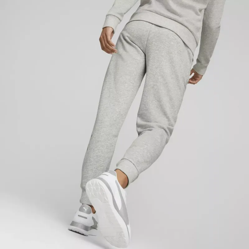 PUMA ESS+ LOGO POWER PANTS TR Knitted Sweatpants Women's Gray-3