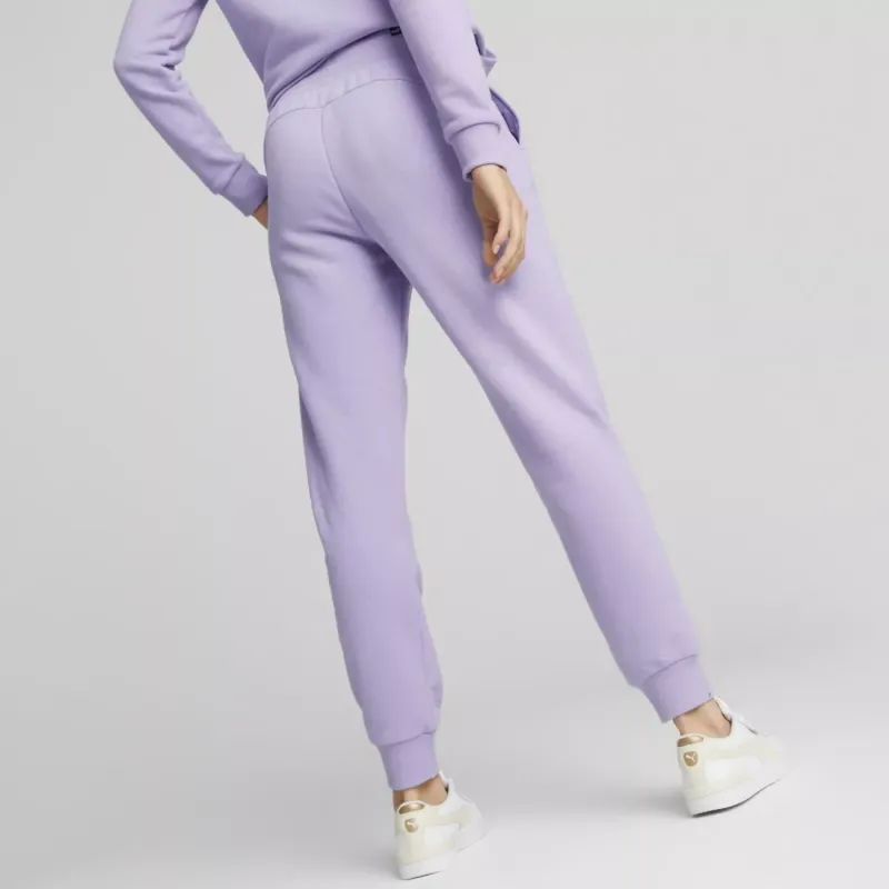 PUMA ESS ELEVATED PANTS Knitted Sports Pants Women's Purple-4
